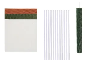 Kit për krijimin e qirinjve - qirinj nga dylli i bletës në ngjyra të ndryshme (10 fletë)-изображение_продукт