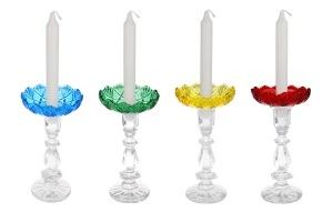 Bobeche qelqi 118x34 me vrimë qendrore 26 mm për shandanë dhe llambadar në ngjyra të ndryshme-изображение_група