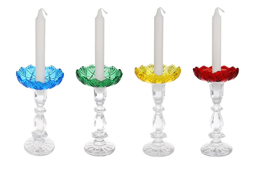 Bobeche qelqi 118x34 me vrimë qendrore 26 mm për shandanë dhe llambadar në ngjyra të ndryshme-изображение_група