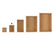 Хартиена опаковъчна кутия Крафт или Бяла (300gsm) 110x80x45 мм с прозрачен капак - 12 бр.-изображение_група