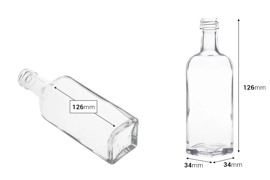 Малка бутилка за зехтин 60 ml Мараска (PP 18) * Малка бутилка за зехтин 60 ml Мараска (PP 18) *-изображение_размери