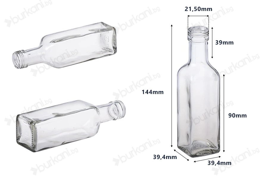 Бутилка за зехтин  100 ml Мараска  PP 24 *-изображение_размери