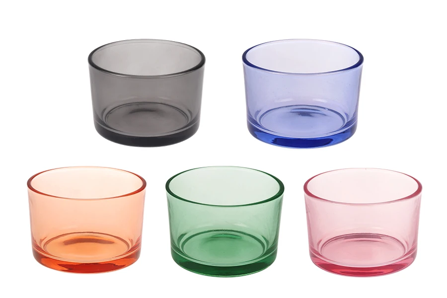 Цилиндричен стъклен 130 мл буркан с размери 70x50 мм в различни цветове Цилиндричен стъклен 130 мл буркан с размери 70x50 мм в различни цветове-изображение_продукт