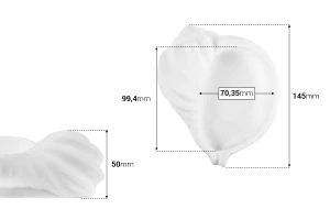 Декоративна гипсова форма 145x50 мм за свещ-2
