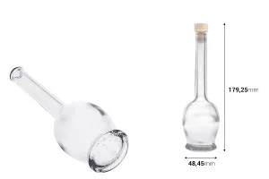 Сферична бутилка  100 ml с тапа Ф11-2
