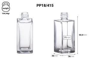 Квадратна бутилка за парфюм 50 ml  6/50 (18/415)-2