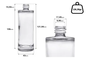 Кръгла бутилка за парфюм  100 ml (18/415)-2