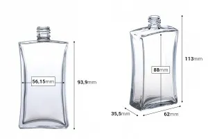 Правоъгълна бутилка за парфюм  100 ml  7/100-2