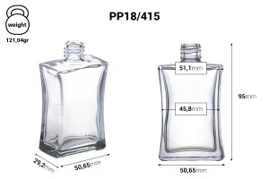 Стъклена бутилка за парфюм +  50 ml  7/50 |(18/415)-2