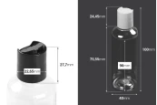 Пластмасова прозрачна бутилка (PET) 100 мл с капачка disk top - 12 бр. Пластмасова прозрачна бутилка (PET) 100 мл с капачка disk top - 12 бр.