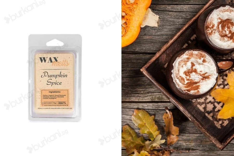 Ароматизирани кубчета соев восък "Pumpkin Spice"  75 гр.-изображение_продукт
