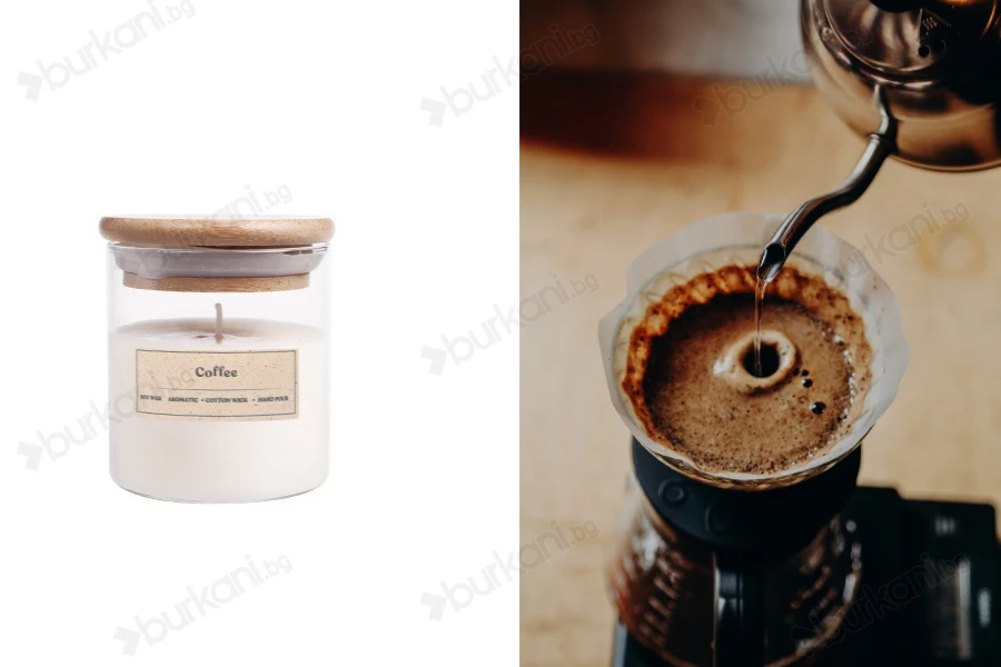 Ароматна ръчно изработена свещ "Coffee" - 110 gr.-изображение_продукт