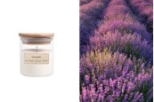 Ароматна свещ - Лавандула, с дървен фитил - 110 гр.-изображение_продукт