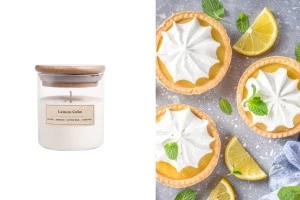 Lemon Cake Ароматна свещ с дървен фитил (110гр)-1