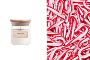 Ароматна свещ Candy Cane 110 gr с памучен фитил-1