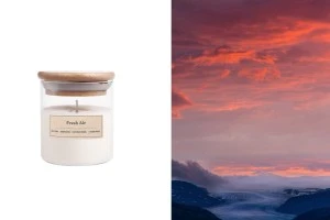 Ароматна свещ Fresh Air  110 гр с памуче фитил -изображение_продукт