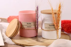 Ароматна свещ (140gr) 17-3896  с памучен фитил-изображение_размери