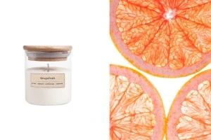 Ароматна свещ Грейпфрут 110 гр с памучен фитил -изображение_продукт