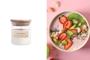 Ароматна свещ Fresh & Sweet  110 гр с памучен фитил -изображение_продукт