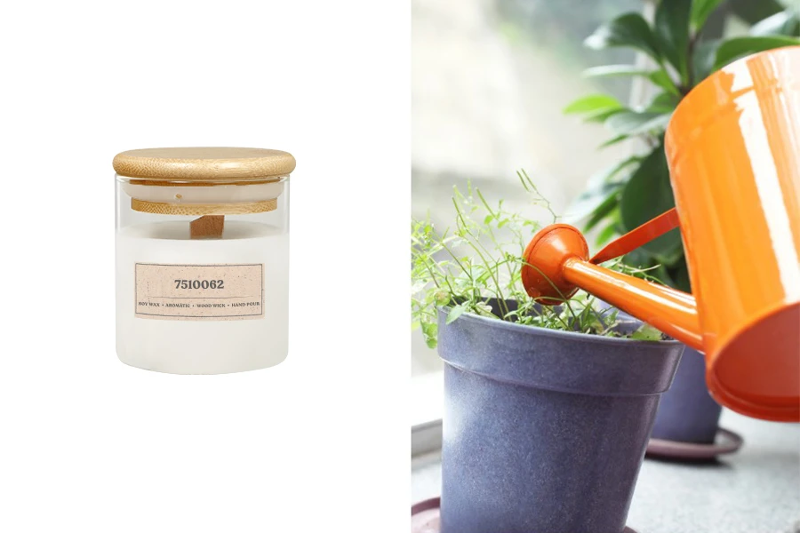 Ароматна ръчно изработена свещ Crystalline Garden - 110 гр.