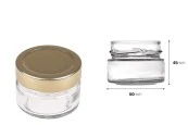 Стъклен буркан за крем 40 мл-изображение_размери