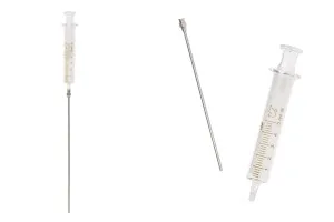 5 ml стъклена спринцовка с метална игла-1