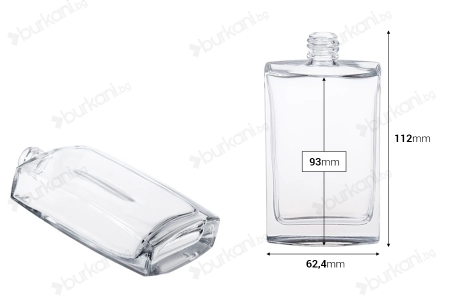 Стъклена бутилка за парфюм 100 ml (18/415)-изображение_размери