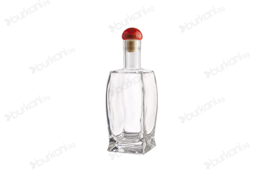 Стъклена елегантна бутилка Гарафа  500ml-изображение_група