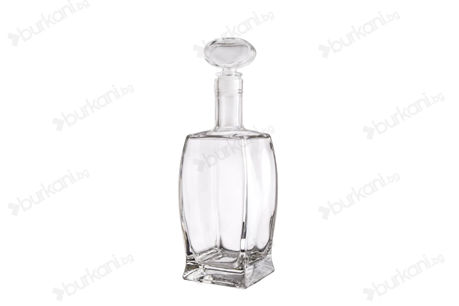Стъклена елегантна бутилка Гарафа  500ml-изображение_група