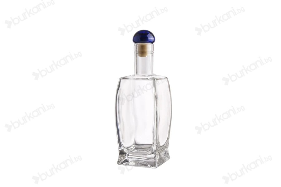 Стъклена елегантна бутилка Гарафа  500ml-изображение_група