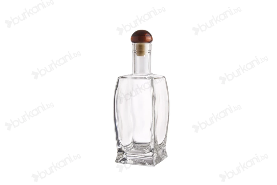 Стъклена елегантна бутилка Гарафа  500ml-изображение_група
