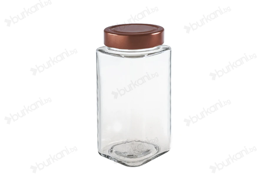 Квадратен буркан 580 ml Т.О.  70 Deep-изображение_размери