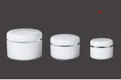Пластмасово бяло акрилно бурканче 5 мл за крем с двойно дъно-изображение_размери