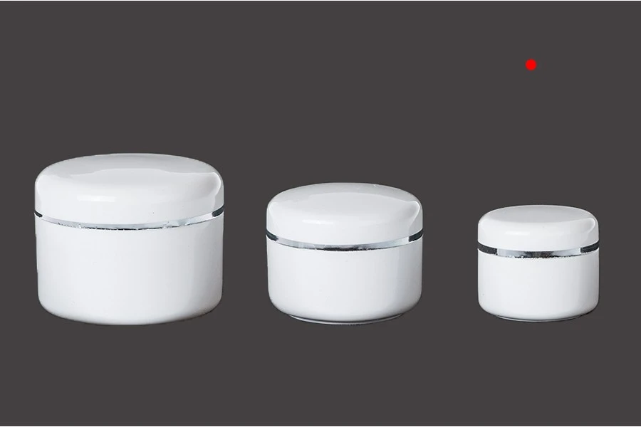 Пластмасово бяло акрилно бурканче 5 мл за крем с двойно дъно-изображение_размери