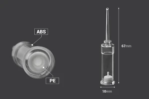 Пластмасова ампула 1 мл ( за еднократна употреба) - 100 бр.-изображение_размери
