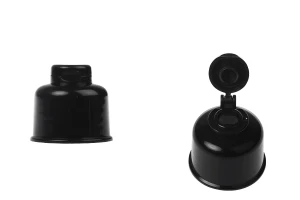 Пластмасова капачка flip top PP24 в черен цвят-изображение_продукт