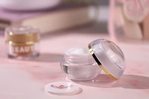 Kavanoz akrilik elegant 5 ml i rrumbullakët, me mbulesë-mbrojtëse në kapak dhe plastike në kavanoz - 12 copë-изображение_група