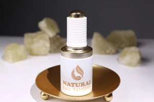 Стъклена бяла бутилка 30 мл с капкомер с бутон и цедка -изображение_група