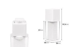 Акрилна airless бутилка 15 мл-изображение_размери