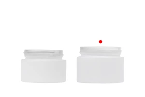 Стъклен буркан за крем 50 мл - без капачка в различни каучукови цветове-изображение_група