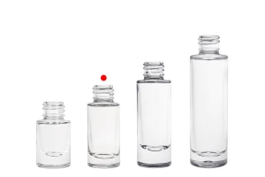 Прозрачна стъклена цилиндрична бутилка 10 мл-изображение_група