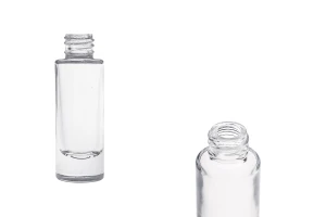 Прозрачна стъклена цилиндрична бутилка 15 мл-изображение_продукт