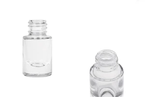 Прозрачна стъклена цилиндрична бутилка 5 мл -изображение_продукт