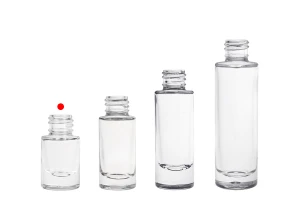 Прозрачна стъклена цилиндрична бутилка 5 мл -изображение_група