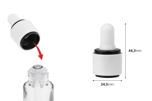 Комплект - пластмасов пръстен за капкомери с биберон за бутилки с код : 16-6390, 16-6995, 16-6994 и 16-6993-изображение_размери