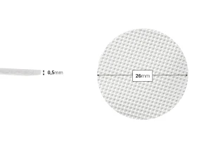 Индукционно запечатващо уплътнение (вложки) с повдигане и отлепване 26 мм (индукционно запечатване)-изображение_размери