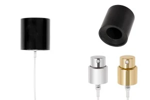 Комплект - спрей и пластмасова капачка за бутилки за парфюми PP15  (15/400)-изображение_продукт