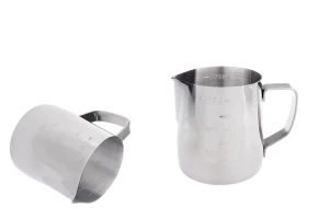 Съд от неръждаема стомана (инокс) 350мл с градуировка и дръжка-изображение_продукт