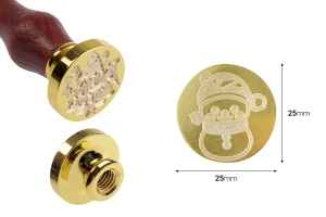 Восъчен печат с диаметър 25 мм в различни коледни дизайни-изображение_размери