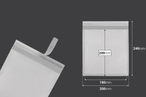 Хартиени самозалепващи се торбички  200x200 мм  - 100 броя-2